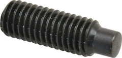 Value Collection - M8x1.25, 25mm OAL, Dog Point Set Screw - Grade 14.9 (45H) Alloy Steel, 4mm Key - Industrial Tool & Supply