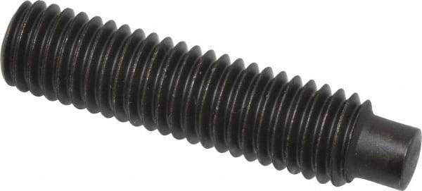 Value Collection - M8x1.25, 35mm OAL, Dog Point Set Screw - Grade 14.9 (45H) Alloy Steel, 4mm Key - Industrial Tool & Supply