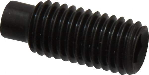 Value Collection - M10x1.50, 25mm OAL, Dog Point Set Screw - Grade 14.9 (45H) Alloy Steel, 5mm Key - Industrial Tool & Supply