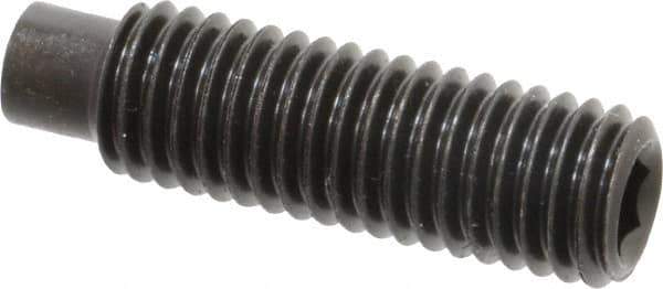 Value Collection - M10x1.50, 35mm OAL, Dog Point Set Screw - Grade 14.9 (45H) Alloy Steel, 5mm Key - Industrial Tool & Supply