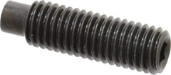 Value Collection - M10x1.50, 35mm OAL, Dog Point Set Screw - Grade 14.9 (45H) Alloy Steel, 5mm Key - Industrial Tool & Supply
