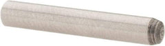 Value Collection - 3mm Diam x 20mm Pin Length Grade 8 Alloy Steel Precision Dowel Pin - Bright Finish, 1 Rounded End - Industrial Tool & Supply