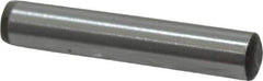 Value Collection - 4mm Diam x 22mm Pin Length Grade 8 Alloy Steel Precision Dowel Pin - Bright Finish, 1 Rounded End - Industrial Tool & Supply