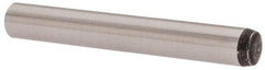 Value Collection - 4mm Diam x 30mm Pin Length Grade 8 Alloy Steel Precision Dowel Pin - Bright Finish, 1 Rounded End - Industrial Tool & Supply