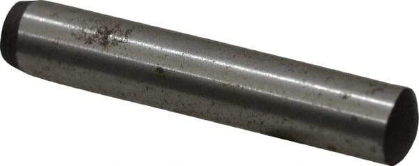 Value Collection - 5mm Diam x 28mm Pin Length Grade 8 Alloy Steel Precision Dowel Pin - Bright Finish, 1 Rounded End - Industrial Tool & Supply