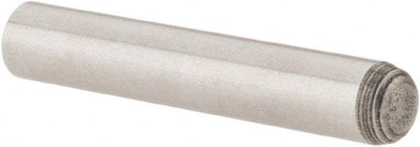 Value Collection - 5mm Diam x 30mm Pin Length Grade 8 Alloy Steel Precision Dowel Pin - Bright Finish, 1 Rounded End - Industrial Tool & Supply