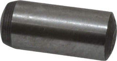 Value Collection - 6mm Diam x 14mm Pin Length Grade 8 Alloy Steel Precision Dowel Pin - Bright Finish, 1 Rounded End - Industrial Tool & Supply