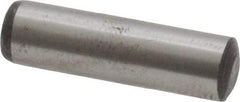 Value Collection - 6mm Diam x 22mm Pin Length Grade 8 Alloy Steel Precision Dowel Pin - Bright Finish, 1 Rounded End - Industrial Tool & Supply