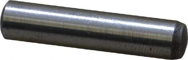 Value Collection - 6mm Diam x 28mm Pin Length Grade 8 Alloy Steel Precision Dowel Pin - Bright Finish, 1 Rounded End - Industrial Tool & Supply