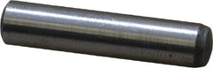 Value Collection - 6mm Diam x 28mm Pin Length Grade 8 Alloy Steel Precision Dowel Pin - Bright Finish, 1 Rounded End - Industrial Tool & Supply
