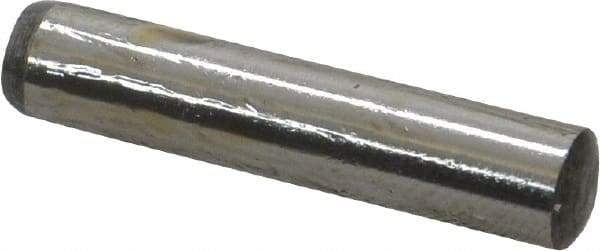 Value Collection - 6mm Diam x 30mm Pin Length Grade 8 Alloy Steel Precision Dowel Pin - Bright Finish, 1 Rounded End - Industrial Tool & Supply