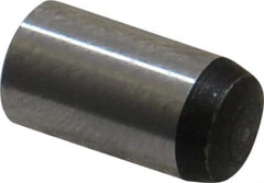 Value Collection - 8mm Diam x 16mm Pin Length Grade 8 Alloy Steel Precision Dowel Pin - Bright Finish, 1 Rounded End - Industrial Tool & Supply