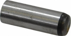 Value Collection - 8mm Diam x 24mm Pin Length Grade 8 Alloy Steel Precision Dowel Pin - Bright Finish, 1 Rounded End - Industrial Tool & Supply