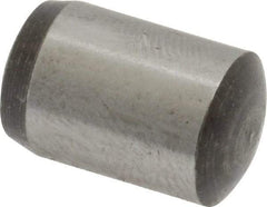 Value Collection - 10mm Diam x 16mm Pin Length Grade 8 Alloy Steel Precision Dowel Pin - Bright Finish, 1 Rounded End - Industrial Tool & Supply