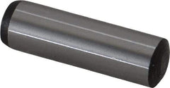 Value Collection - 10mm Diam x 34mm Pin Length Grade 8 Alloy Steel Precision Dowel Pin - Bright Finish, 1 Rounded End - Industrial Tool & Supply