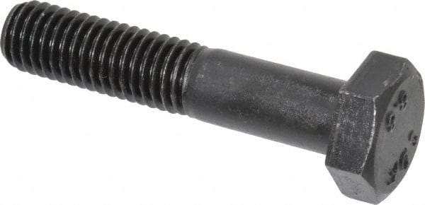 Value Collection - M10x1.50mm Metric Coarse, 50mm Length Under Head Hex Head Cap Screw - Partially Threaded, Grade 8.8 Steel, Uncoated, 17mm Hex - Industrial Tool & Supply