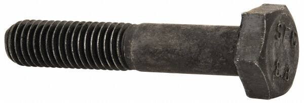 Value Collection - M10x1.50mm Metric Coarse, 55mm Length Under Head Hex Head Cap Screw - Partially Threaded, Grade 8.8 Steel, Uncoated, 17mm Hex - Industrial Tool & Supply