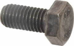Value Collection - M12x1.75mm Metric Coarse, 25mm Length Under Head Hex Head Cap Screw - Fully Threaded, Grade 8.8 Steel, Uncoated, 19mm Hex - Industrial Tool & Supply