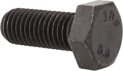 Value Collection - M12x1.75mm Metric Coarse, 30mm Length Under Head Hex Head Cap Screw - Fully Threaded, Grade 8.8 Steel, Uncoated, 19mm Hex - Industrial Tool & Supply