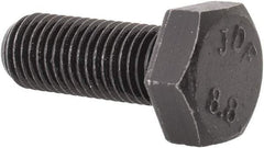 Value Collection - M8x1.00mm Metric Fine, 20mm Length Under Head Hex Head Cap Screw - Fully Threaded, Grade 8.8 Steel, Uncoated, 13mm Hex - Industrial Tool & Supply