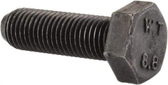 Value Collection - M8x1.00mm Metric Fine, 25mm Length Under Head Hex Head Cap Screw - Fully Threaded, Grade 8.8 Steel, Uncoated, 13mm Hex - Industrial Tool & Supply