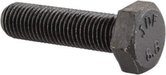 Value Collection - M8x1.00mm Metric Fine, 30mm Length Under Head Hex Head Cap Screw - Fully Threaded, Grade 8.8 Steel, Uncoated, 13mm Hex - Industrial Tool & Supply