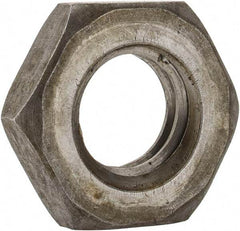 Value Collection - M10x1.50 Steel Right Hand Hex Jam Nut - 17mm Across Flats, 5mm High, Uncoated - Industrial Tool & Supply