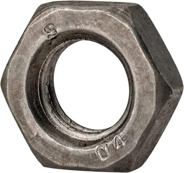Value Collection - M12x1.75 Steel Right Hand Hex Jam Nut - 19mm Across Flats, 6mm High, Uncoated - Industrial Tool & Supply