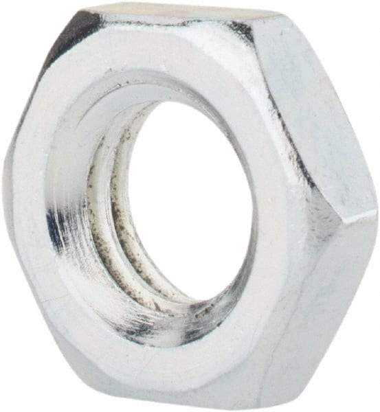 Value Collection - M8x1.25 Steel Right Hand Hex Jam Nut - 13mm Across Flats, 4mm High, Zinc-Plated Finish - Industrial Tool & Supply