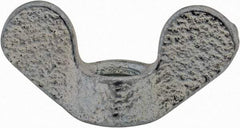 Value Collection - M5x0.80, Zinc Plated, Iron Standard Wing Nut - 2.3mm Wing Span, 11mm Wing Span - Industrial Tool & Supply