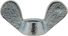 Value Collection - M8x1.25, Zinc Plated, Iron Standard Wing Nut - 3.6mm Wing Span, 18mm Wing Span - Industrial Tool & Supply