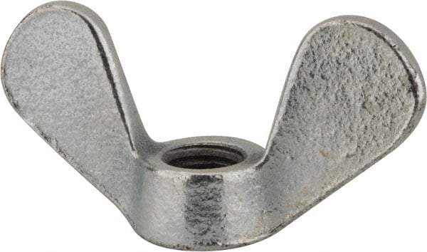 Value Collection - M12x1.75, Zinc Plated, Iron Standard Wing Nut - 5.6mm Wing Span, 31mm Wing Span - Industrial Tool & Supply