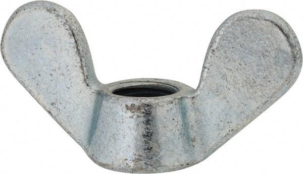 Value Collection - M20x2.50, Zinc Plated, Iron Standard Wing Nut - 7mm Wing Span, 44mm Wing Span - Industrial Tool & Supply