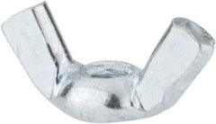Value Collection - M4x0.70, Zinc Plated, Iron Standard Wing Nut - 1.7mm Wing Span, 8.5mm Wing Span - Industrial Tool & Supply