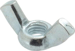 Value Collection - M6x1.00, Zinc Plated, Iron Standard Wing Nut - 2.7mm Wing Span, 15mm Wing Span - Industrial Tool & Supply