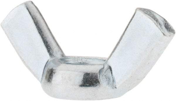 Value Collection - M10x1.50, Zinc Plated, Iron Standard Wing Nut - 4.6mm Wing Span, 23mm Wing Span - Industrial Tool & Supply