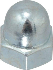 Value Collection - M6x1 10mm Width Across Flats, Zinc Plated, Steel Acorn Nut - 12mm Overall Height, Grade 2, DIN 1587 - Industrial Tool & Supply