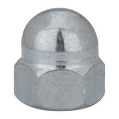 Value Collection - M12x1.75 19mm Width Across Flats, Zinc Plated, Steel Acorn Nut - 22mm Overall Height, Grade 2, DIN 1587 - Industrial Tool & Supply