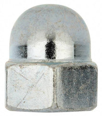 Value Collection - M16x2 24mm Width Across Flats, Zinc Plated, Steel Acorn Nut - 28mm Overall Height, Grade 2, DIN 1587 - Industrial Tool & Supply