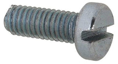 Value Collection - M3x0.50, 8mm Length Under Head Slotted Drive Machine Screw - Cheese Head, Grade 4.8 Steel, Zinc-Plated Finish, Without Washer - Industrial Tool & Supply