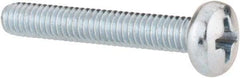 Value Collection - M4x0.70, 25mm Length Under Head Phillips Drive Machine Screw - Pan Head, Grade 4.8 Steel, Zinc-Plated Finish, Without Washer - Industrial Tool & Supply