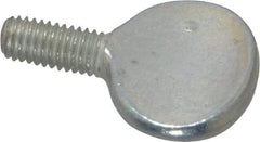 Value Collection - M5x10.00 Oval Shoulderless Grade 2 Steel Thumb Screw - 10mm OAL, 5mm Head Diam x 16mm Head Height, Zinc-Plated Finish - Industrial Tool & Supply