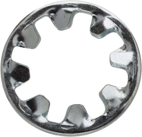 Value Collection - M8 Screw, 8.2mm ID, Spring Steel Internal Tooth Lock Washer - 14mm OD, Zinc-Plated, Grade 2 - Industrial Tool & Supply