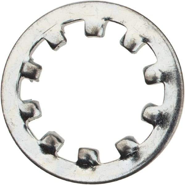 Value Collection - M10 Screw, 10.5mm ID, Spring Steel Internal Tooth Lock Washer - 18mm OD, Zinc-Plated, Grade 2 - Industrial Tool & Supply