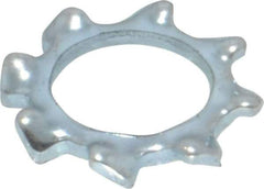 Value Collection - M6 Screw, 6.4mm ID, Spring Steel External Tooth Lock Washer - 11mm OD, Zinc-Plated, Grade 2 - Industrial Tool & Supply