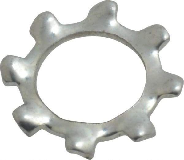 Value Collection - M8 Screw, 8.4mm ID, Spring Steel External Tooth Lock Washer - 15mm OD, Zinc-Plated, Grade 2 - Industrial Tool & Supply