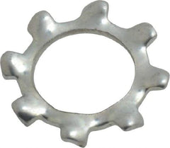 Value Collection - M8 Screw, 8.4mm ID, Spring Steel External Tooth Lock Washer - 15mm OD, Zinc-Plated, Grade 2 - Industrial Tool & Supply