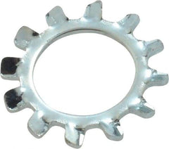 Value Collection - M10 Screw, 10.5mm ID, Spring Steel External Tooth Lock Washer - 18mm OD, Zinc-Plated, Grade 2 - Industrial Tool & Supply