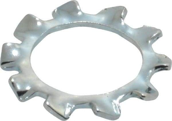 Value Collection - M12 Screw, 13mm ID, Spring Steel External Tooth Lock Washer - 20.5mm OD, Zinc-Plated, Grade 2 - Industrial Tool & Supply