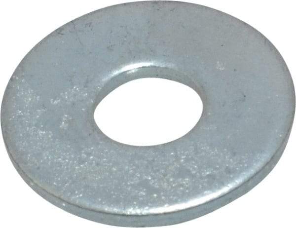 Value Collection - M5 Screw, Steel Fender Flat Washer - 5.3mm ID x 15mm OD, 1.2mm Thick, Zinc-Plated Finish - Industrial Tool & Supply